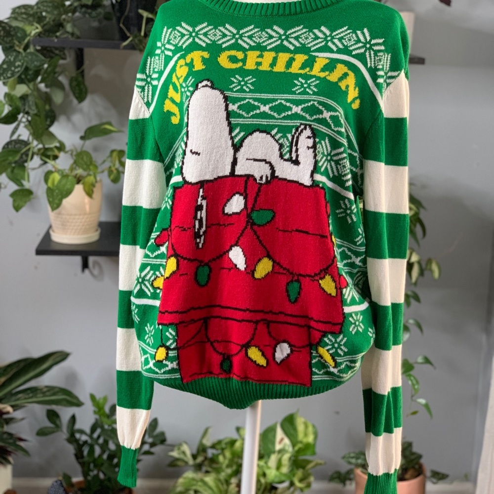 Snoopy just chillin Christmas sweater